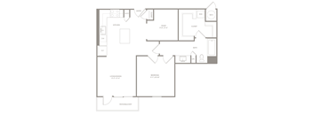 A5 floor plan of Knox Heights in Dallas, TX