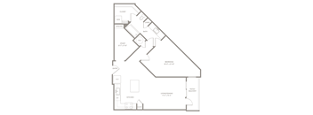 A7 floor plan of Knox Heights in Dallas, TX