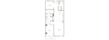 A8 floor plan of Knox Heights in Dallas, TX