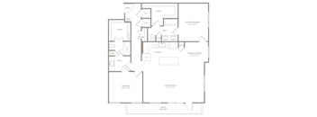 B5 floor plan of Knox Heights in Dallas, TX
