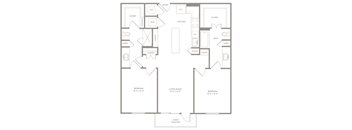 B6 floor plan of Knox Heights in Dallas, TX