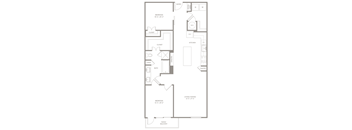 B8 floor plan of Knox Heights in Dallas, TX