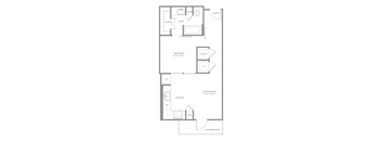 E1 floor plan of Knox Heights in Dallas, TX