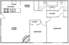 Floor Plan at The Drake Apartments in Bossier City, Louisiana, LA