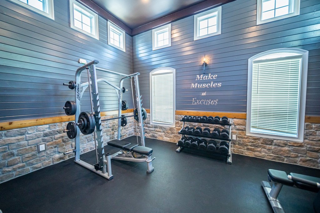 the gym at 1861 mackenzie drive has weights and cardio equipment