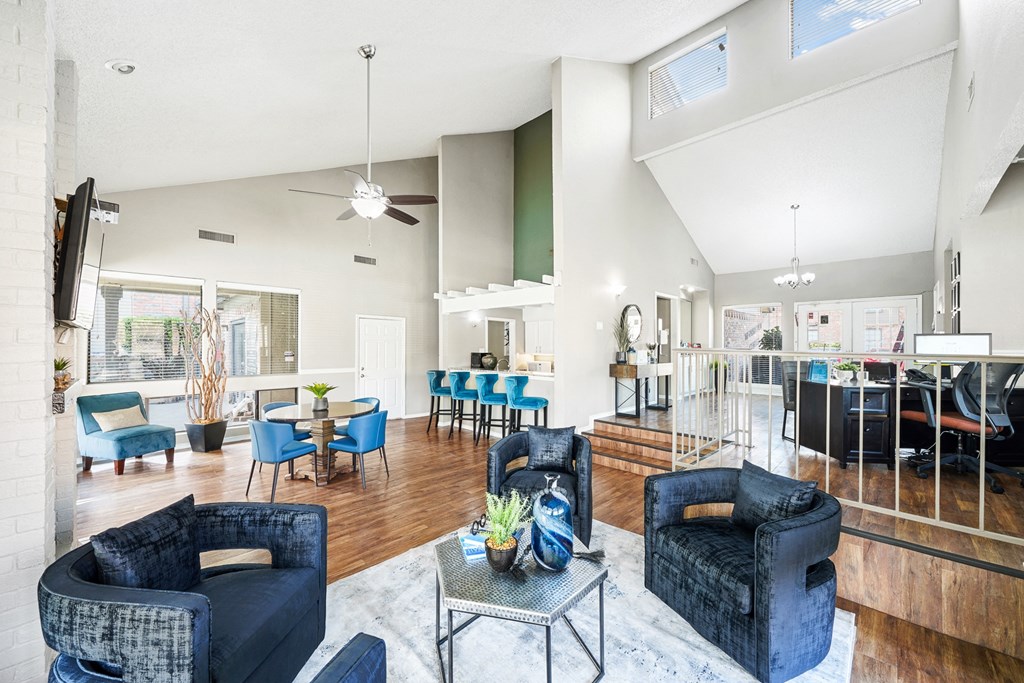 Clubhouse Interior at Polaris Apartment Homes in Irving, Texas, TX