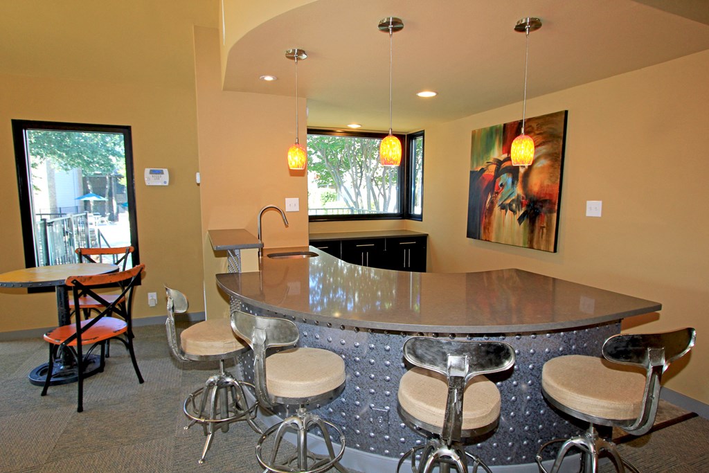 kitchen with a round table at Westdale Parke in Austin, TX