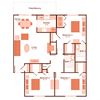 3x2 Apartment Floor Plan 3 bedroom, 2 bathroom floor plan at Magnolia Apartments in Shreveport, Louisiana, LA