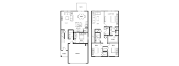 Maple - 4 Bedroom 3 Bath 2,260 Sq. Ft. Floor Plan at Beacon at Hymeadow, Maxwell, Texas