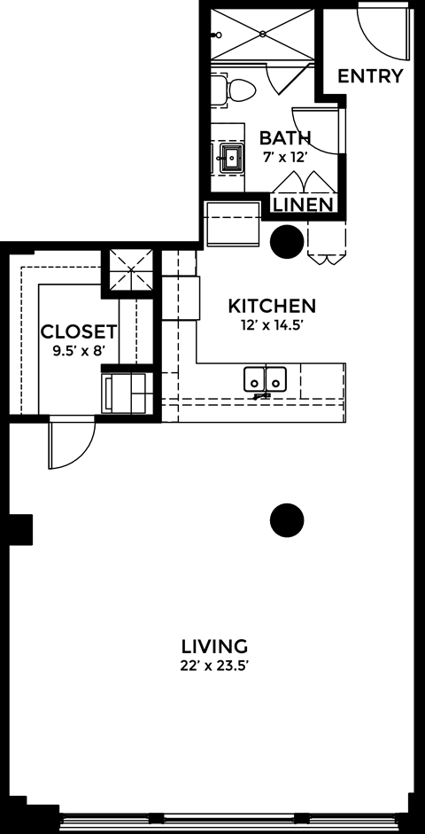 1512-1516 Elm Street Studio Loft, Deep Ellum, DE Lofts for Rent - Photo Gallery 22