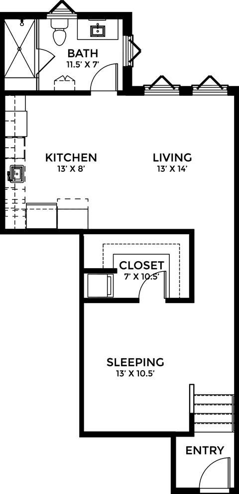 1512-1516 Elm Street Studio Loft, Deep Ellum, DE Lofts for Rent - Photo Gallery 17
