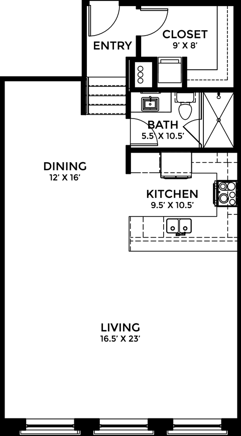 1512-1516 Elm Street Studio Loft, Deep Ellum, DE Lofts for Rent - Photo Gallery 19