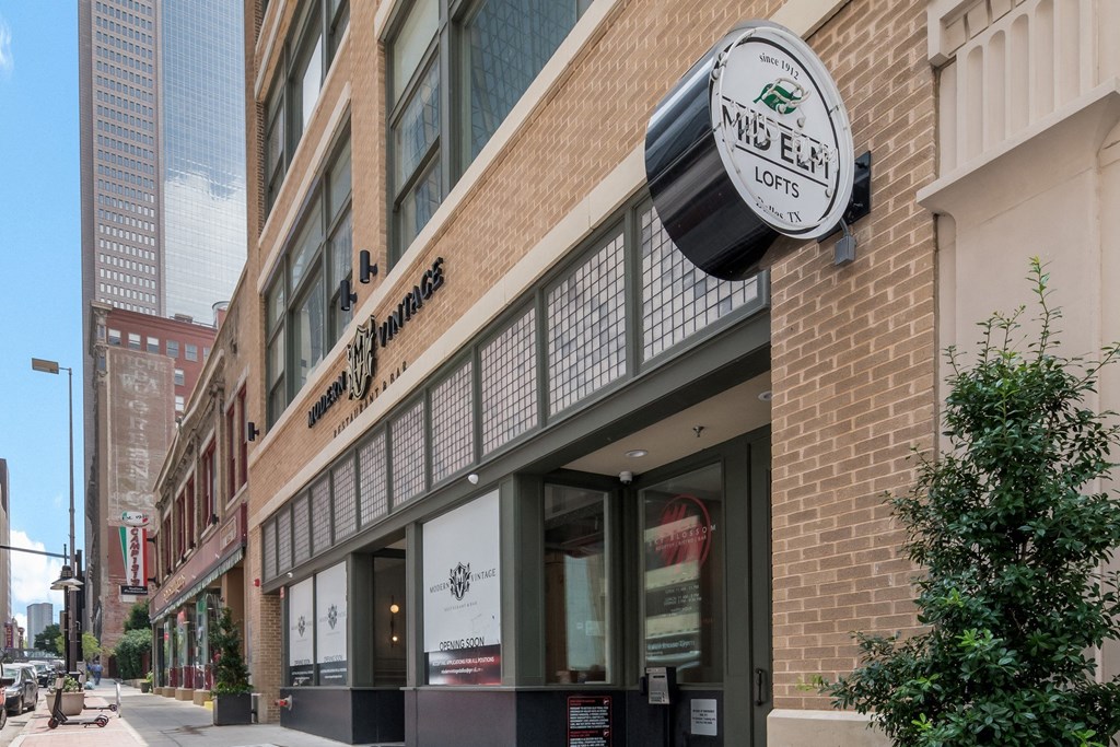 Building Entrance at Mid Elm Lofts - Deep Ellum Lofts, Dallas, Texas, TX