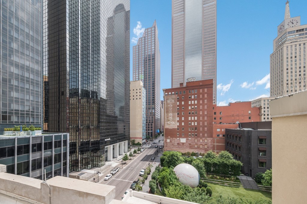 Rooftop Patio View at Mid Elm Lofts - Deep Ellum Lofts, Dallas, Texas, TX