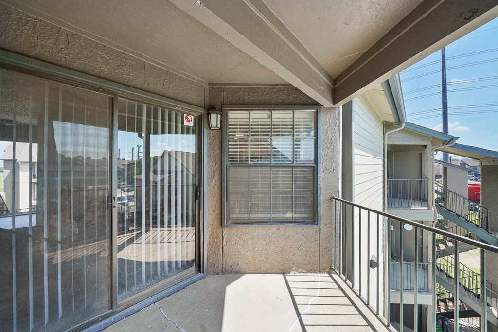 Unit Balcony at Polaris Apartment Homes in Irving, Texas, TX