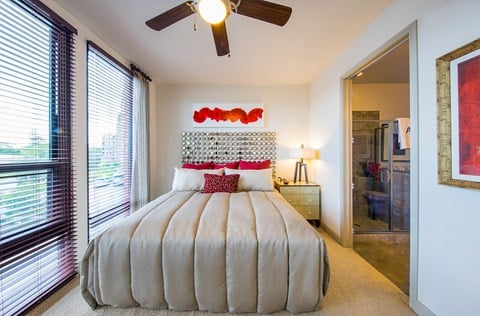 Model Bedroom at Allusion at West University, Houston, TX