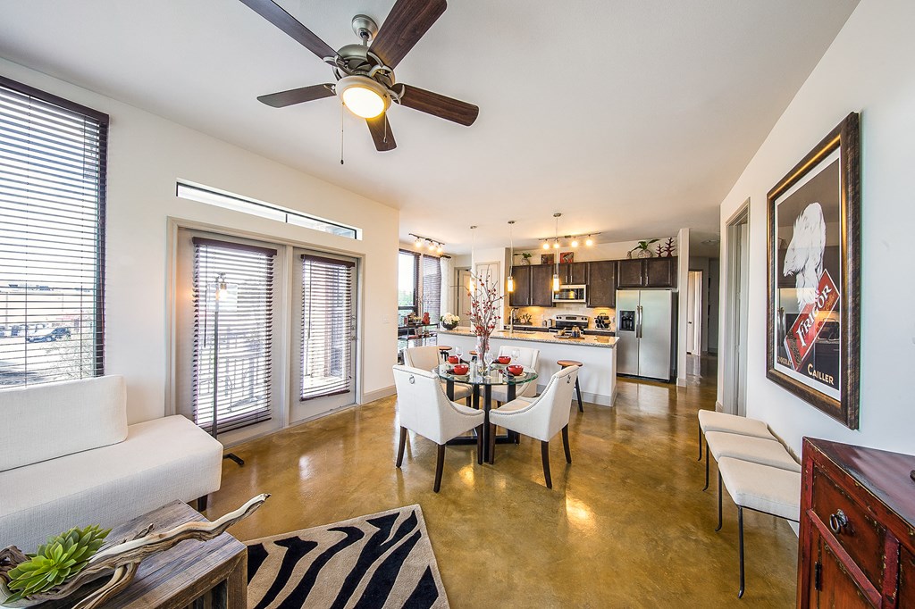 Model Dining Room at Allusion at West University, Houston, TX