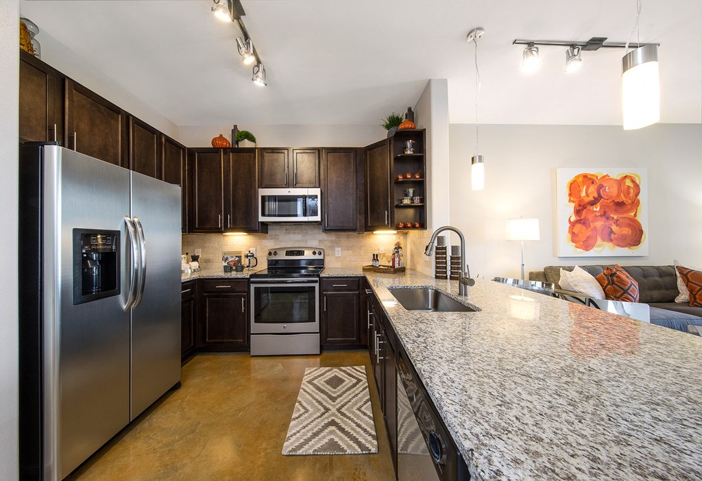 Model Kitchen at Allusion at West University, Houston, TX