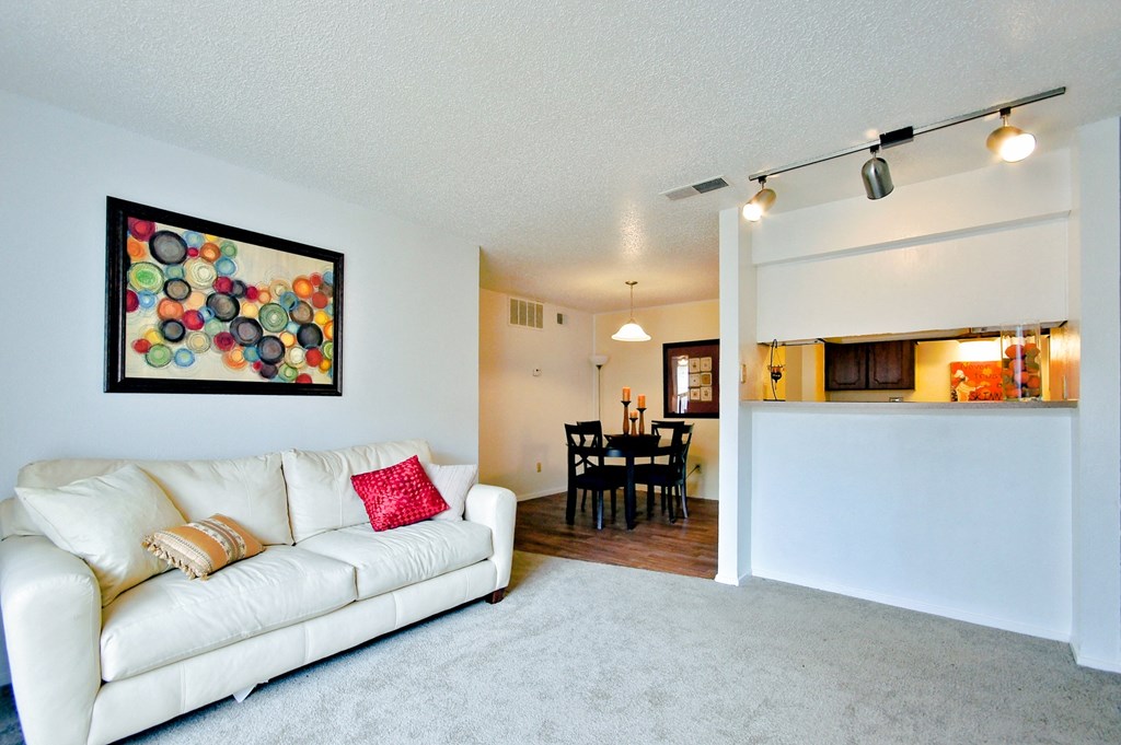 Model Living Room 2 at 600 Baylor in Longview Tx