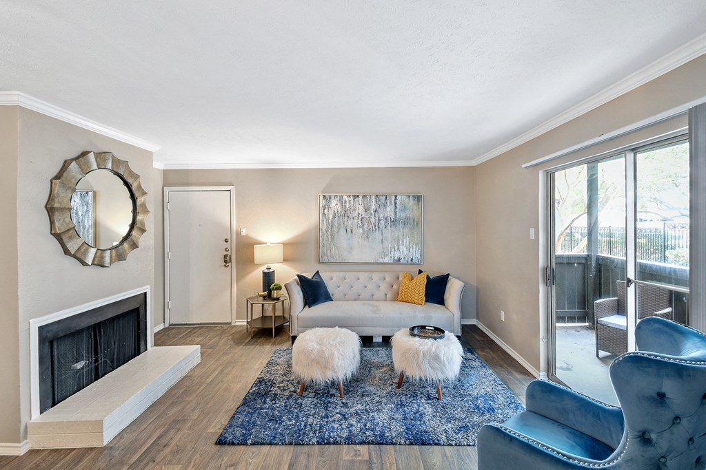 Davenport Apartments Model Living Room Model Living Room at Davenport Apartments in Dallas, TX