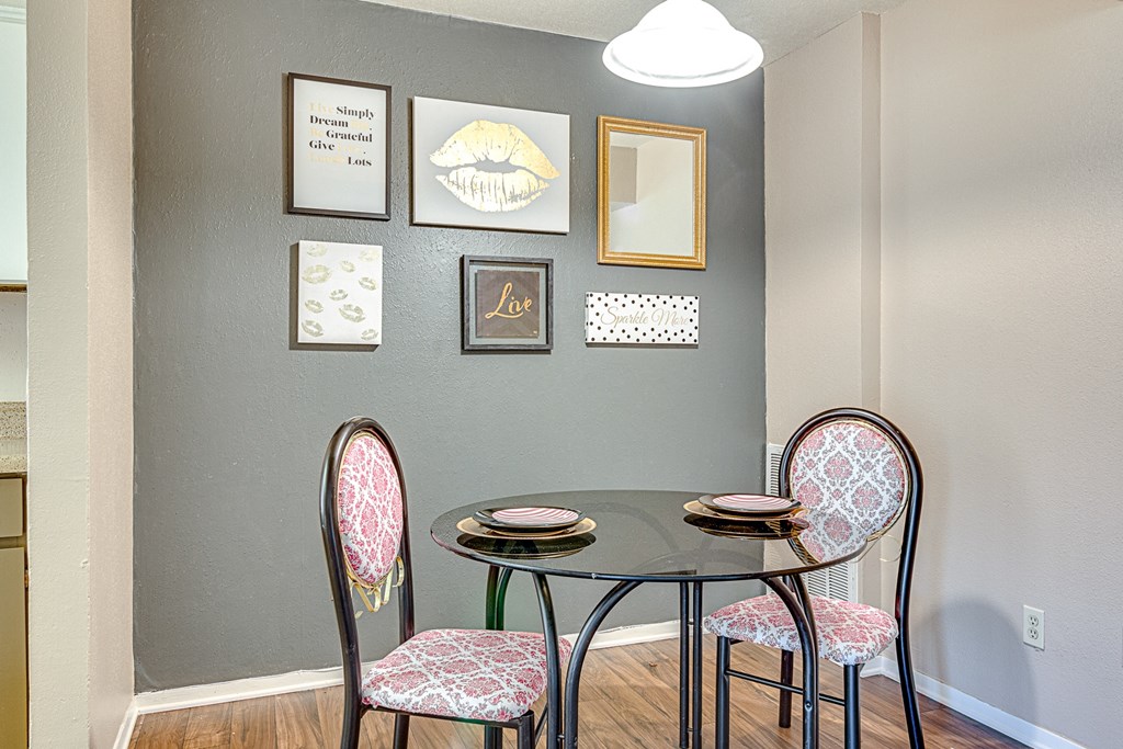 Model Dining Room 2 at The Abbey in Longview TX