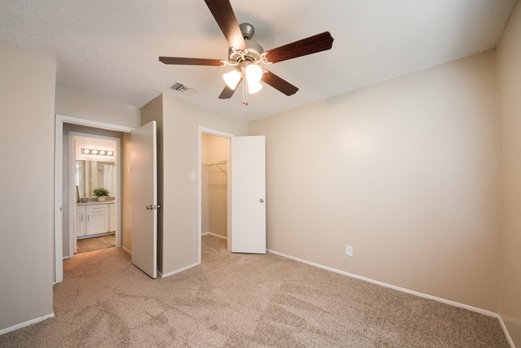 Model Bedroom at Vista Crossing Apartments in San Antonio, TX
