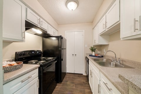 Model Kitchen at Vista Crossing Apartments in San Antonio, TX