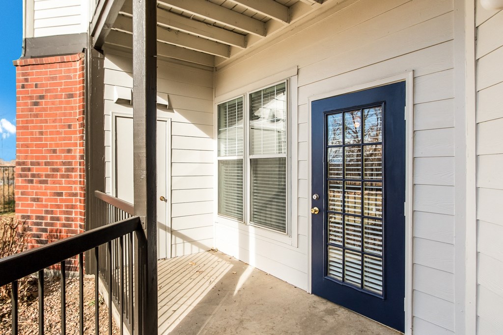 Model Unit Patio at Greensview Apartments in Aurora, Colorado, CO