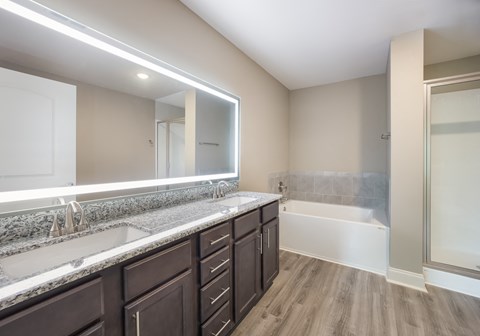 Model 3 Bathroom at Capital Grand Apartments in Tallahassee, FL