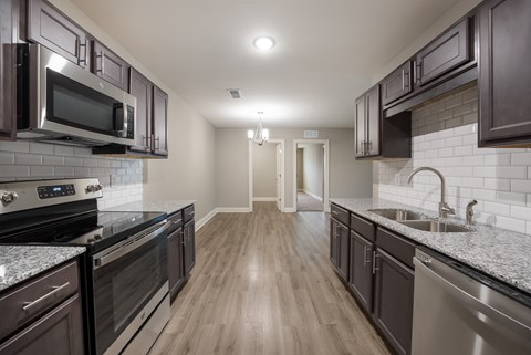Model 3 Kitchen at Capital Grand Apartments in Tallahassee, FL