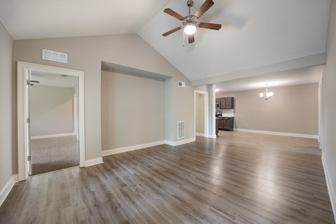 Model 3 Living Room at Capital Grand Apartments in Tallahassee, FL