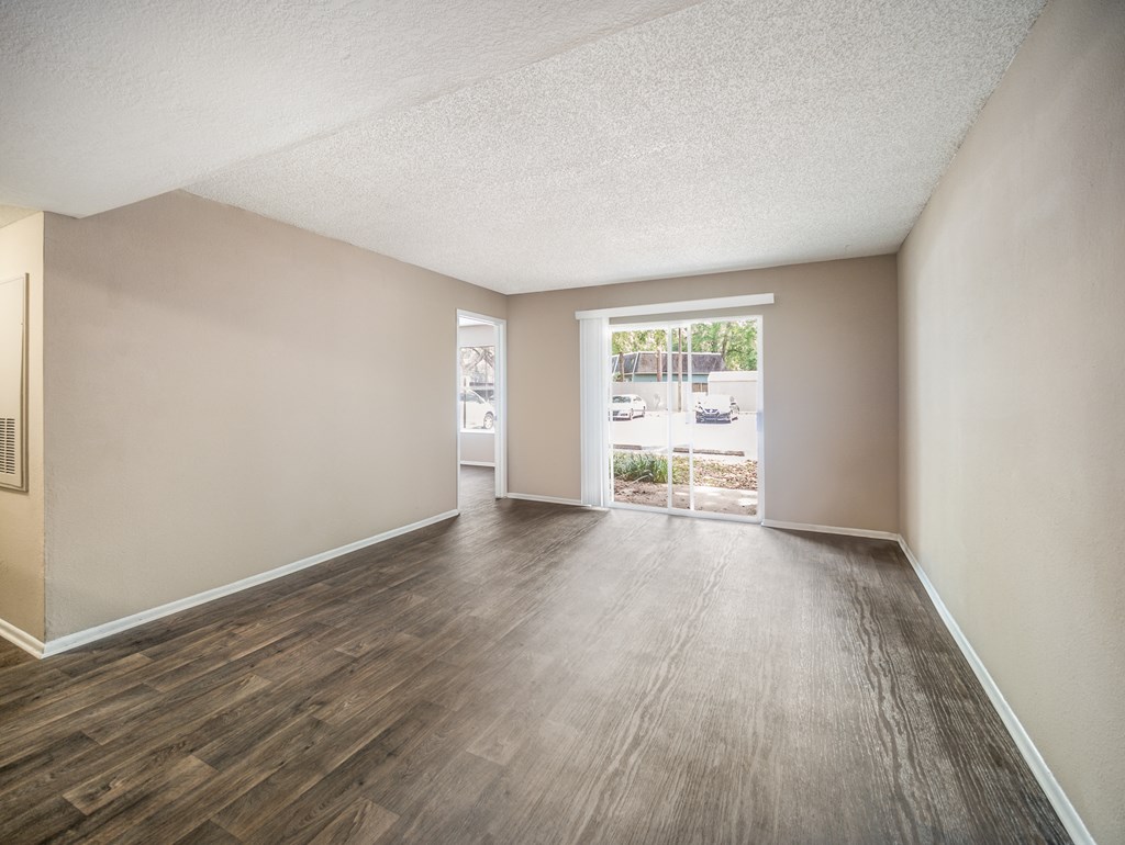 Model Living Room at Reflections Apartment Homes in Gainesville, Florida, FL