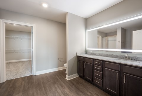 Model 2 Bathroom at Capital Grand Apartments in Tallahassee, FL