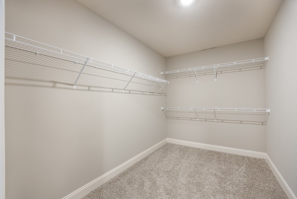 Model 2 Closet at Capital Grand Apartments in Tallahassee, FL