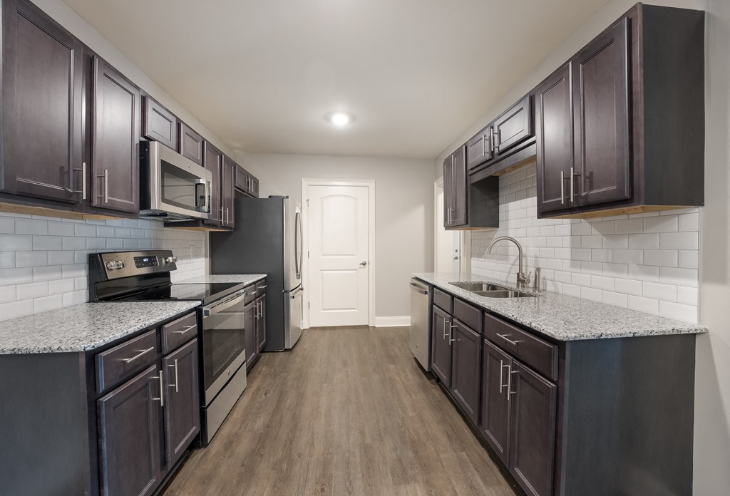 Model 2 Kitchen at Capital Grand Apartments in Tallahassee, FL