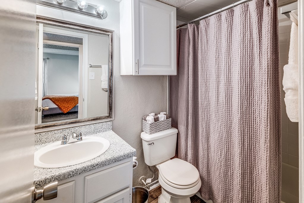 Model Bathroom at The Park on Preston in Dallas, Texas, TX