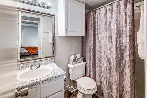 Model Bathroom at The Park on Preston in Dallas, Texas, TX