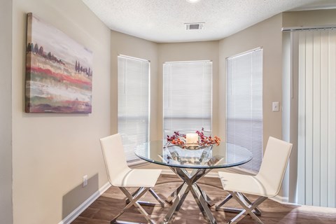 Dining Area at Poplar Place Apartments in Carrboro, NC