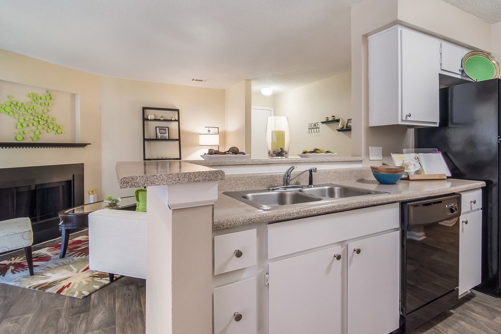 Kitchen at Poplar Place Apartments in Carrboro, NC