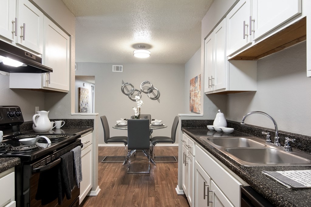 Model Unit Kitchen at Stone Canyon Apartments in Shreveport, LA