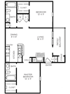 Monte Carlo Floor Plan | Players Club of Brentwood | Apartments in Nashville, Tennessee