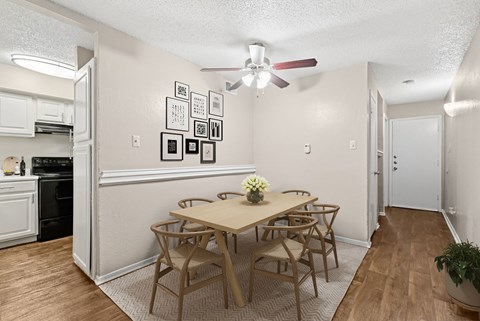 Virtually staged b2 Dining Room at Noel on the Parkway in Dallas, TX