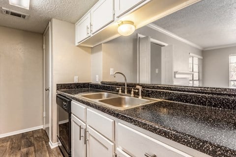 Vacant Kitchen at Noel on the Parkway Apartments in Dallas, Texas, TX