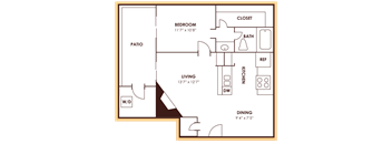 floor plan A of Hunters Chase in Austin, TX