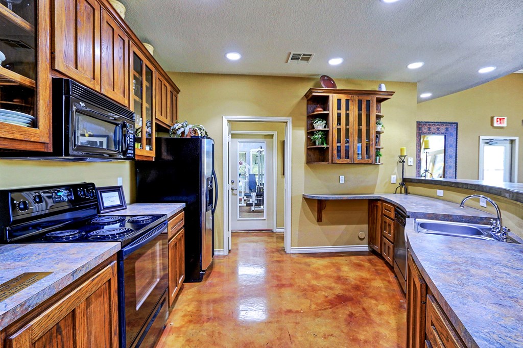 Leasing Office Kitchen 1 at On The Green in