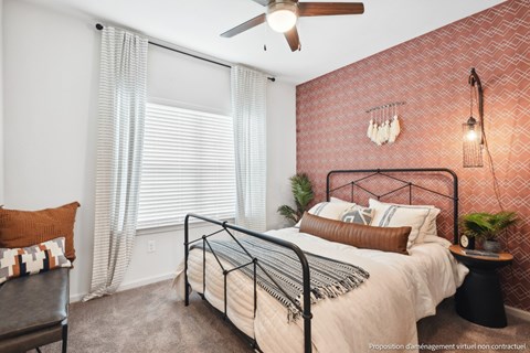 a bedroom  of Pioneer Hill in Austin, TX