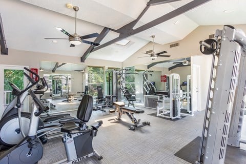 Fitness Center at Preston Oaks Apartments in Dallas, Texas