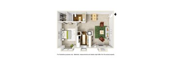 A3 3DSplus floor plan of Park on Preston in Dallas, TX