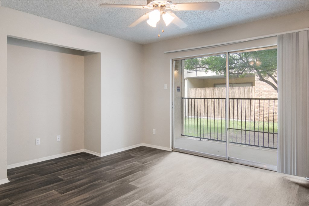 Living Room at Preston Villas Apartment Homes, Dallas, Texas, TX