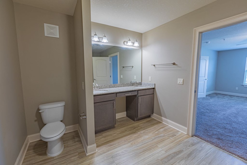 Bathroom at Parkside Grand Apartments in Pensacola, FL